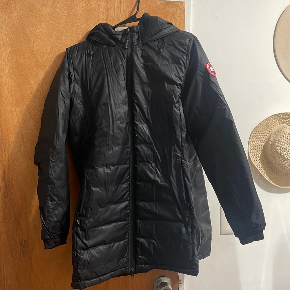 Black Canada goose puffer